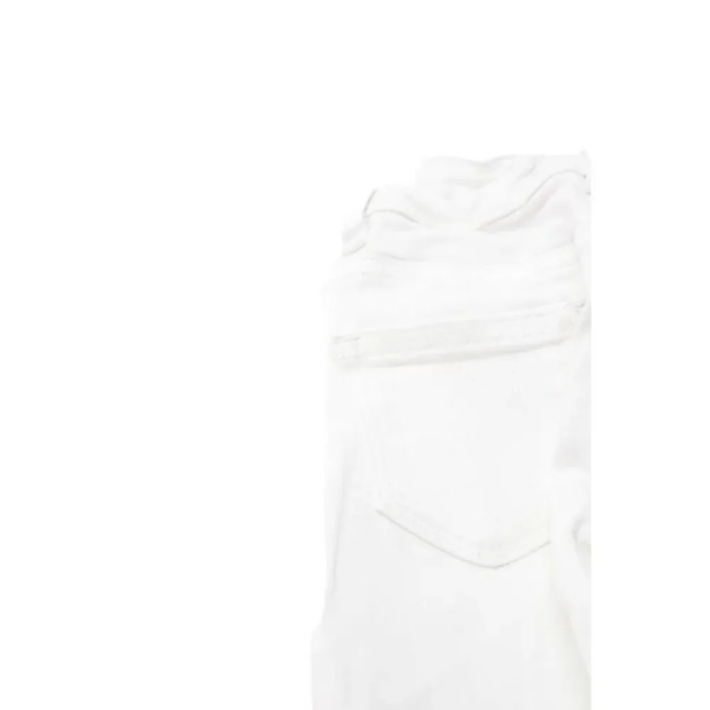 DL1961 Girls Cotton Zippered Straight Jeans White Size 4